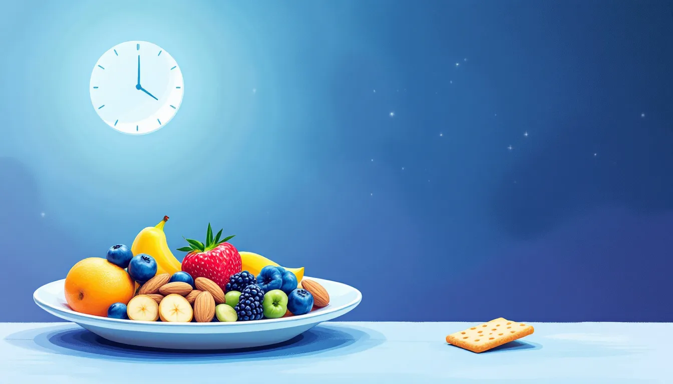 An image of a healthy evening snack that promotes better sleep.
