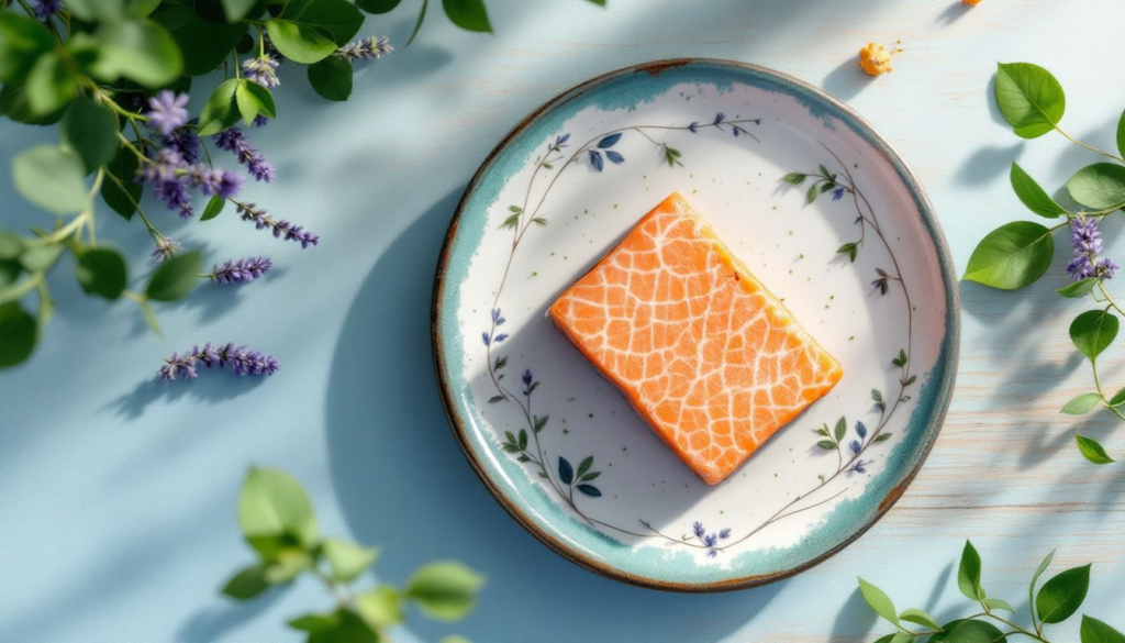 A plate of paleo diet foods that support better sleep quality.