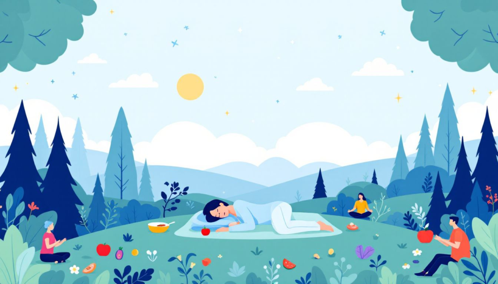 A graphic illustrating how paleo diet can reduce sleep disorders.
